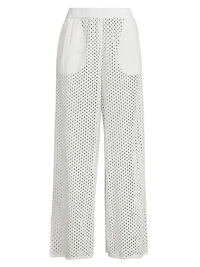 The Delaney Eyelet Cover-Up Pants