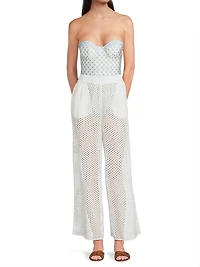 The Delaney Eyelet Cover-Up Pants