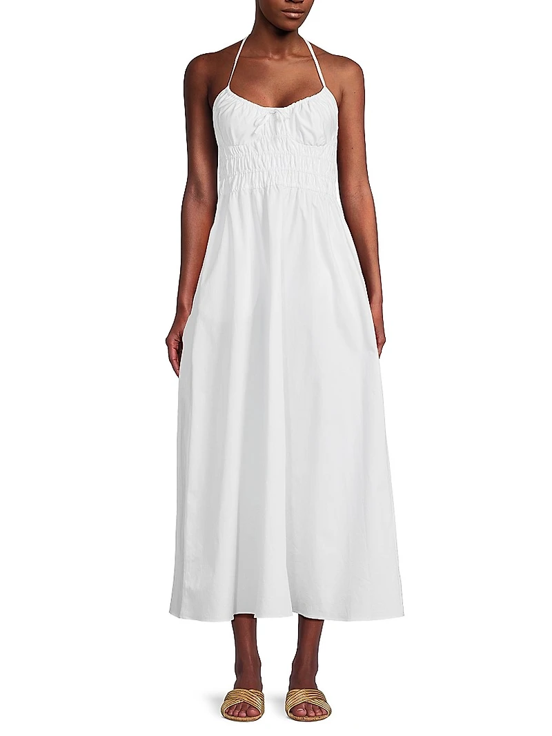 The Lolita Cotton Halter Midi-Dress