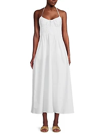 The Lolita Cotton Halter Midi-Dress