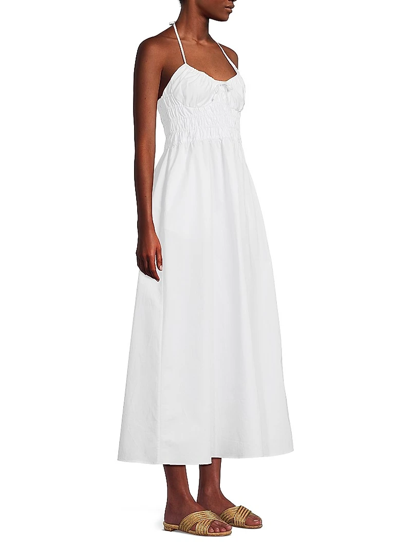 The Lolita Cotton Halter Midi-Dress