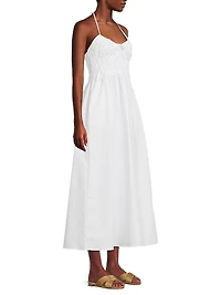 The Lolita Cotton Halter Midi-Dress