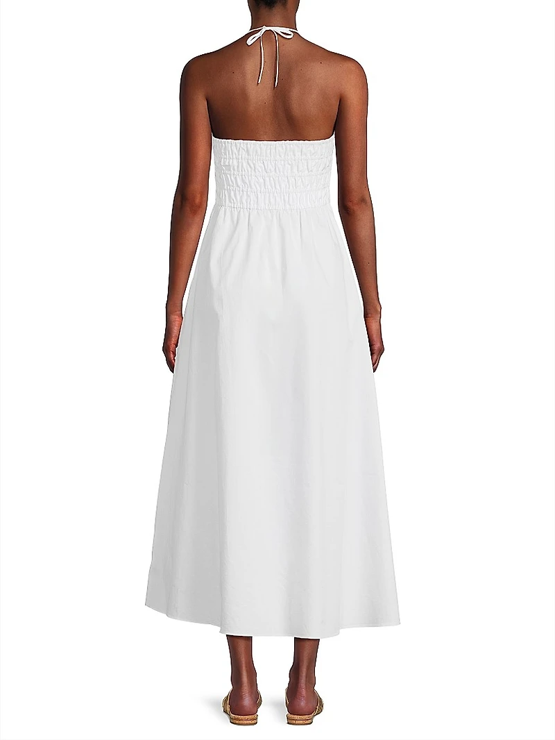The Lolita Cotton Halter Midi-Dress