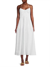 The Lolita Cotton Halter Midi-Dress