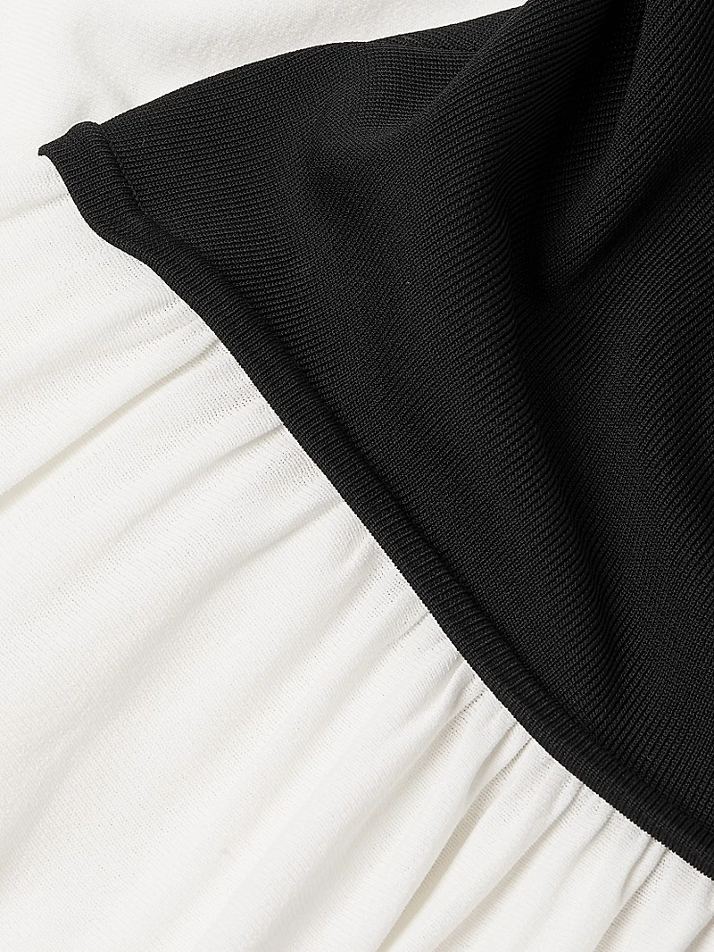 Soglio Colorblocked Strapless Maxi Dress