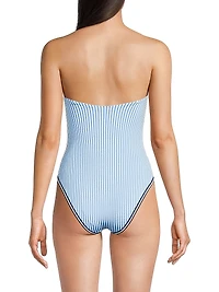 Alma French Stripe One-Piece Swimsuit