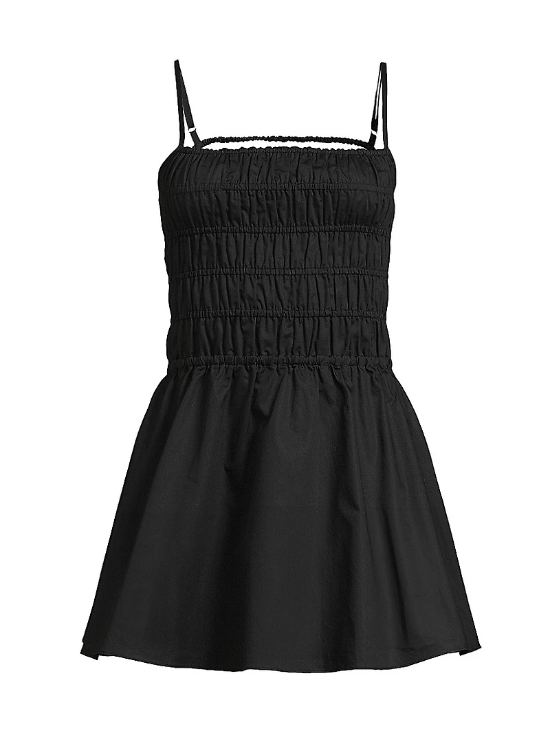 Delta Ruched Fit & Flare Minidress