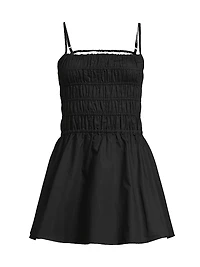 Delta Ruched Fit & Flare Minidress