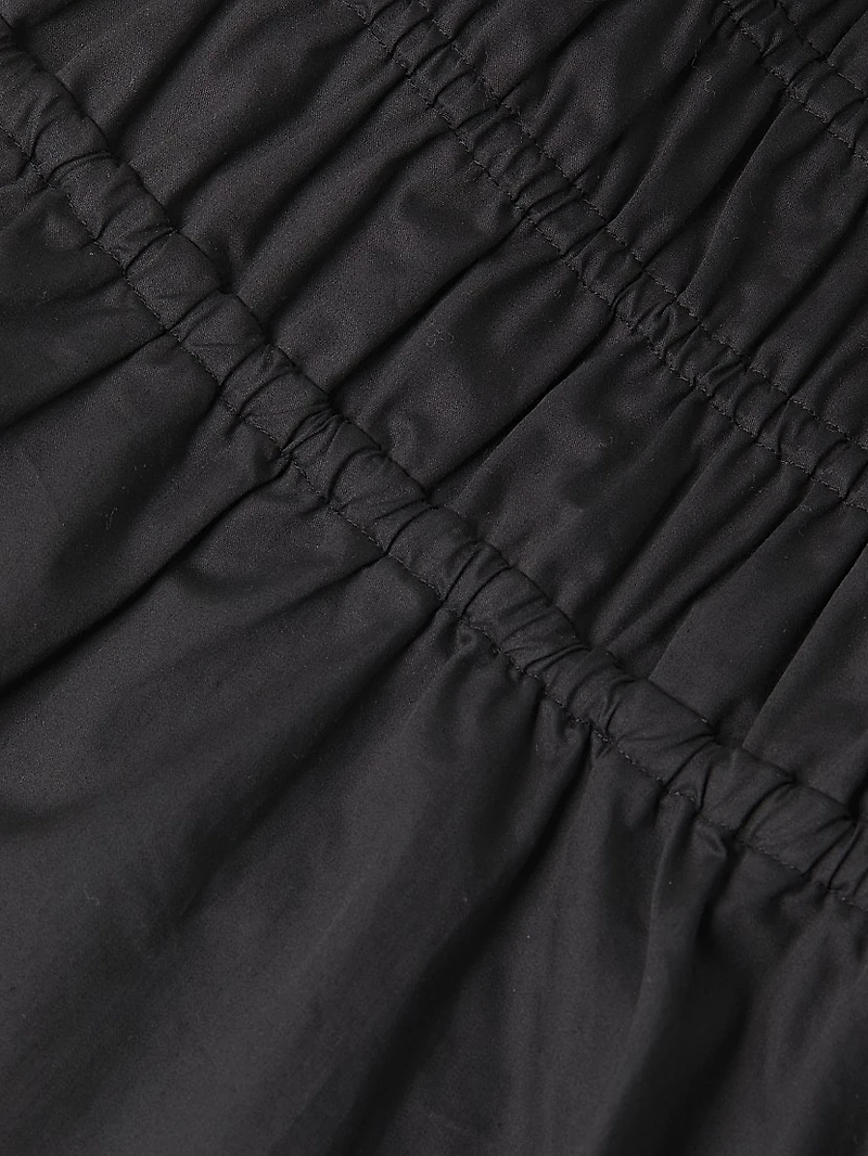 Delta Ruched Fit & Flare Minidress