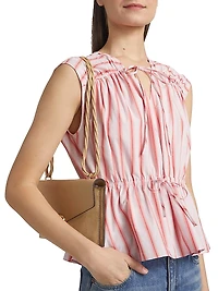 Caroline Striped Tie Top
