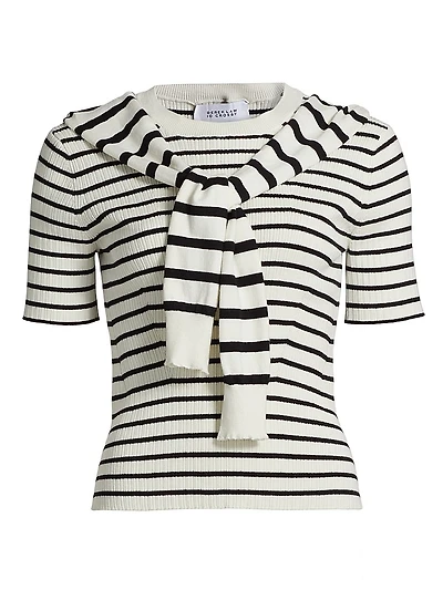 Twain Short-Sleeve Sweater