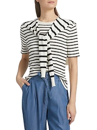Twain Short-Sleeve Sweater