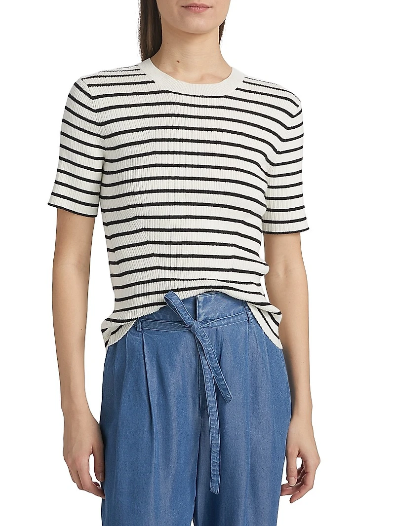 Twain Short-Sleeve Sweater