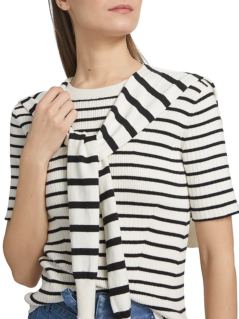Twain Short-Sleeve Sweater