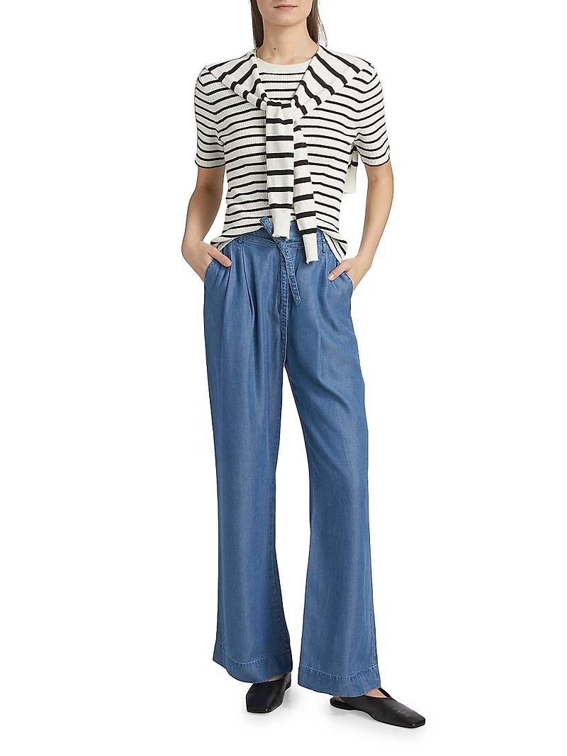 Twain Short-Sleeve Sweater