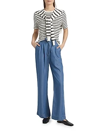 Twain Short-Sleeve Sweater