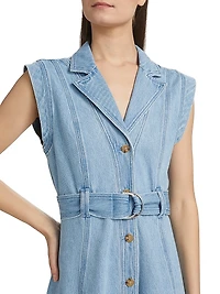 Lya Belted Denim Minidress