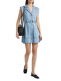 Lya Belted Denim Minidress