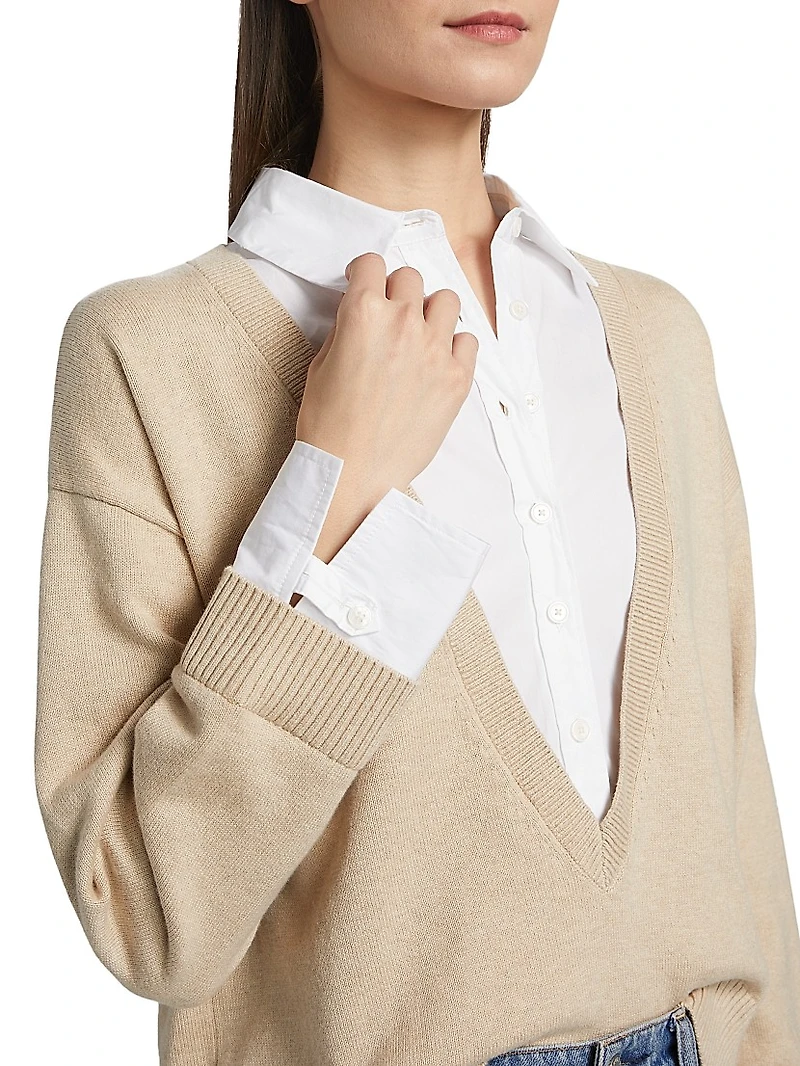 Rida Mixed Media Sweater