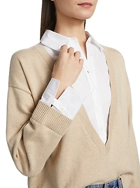 Rida Mixed Media Sweater