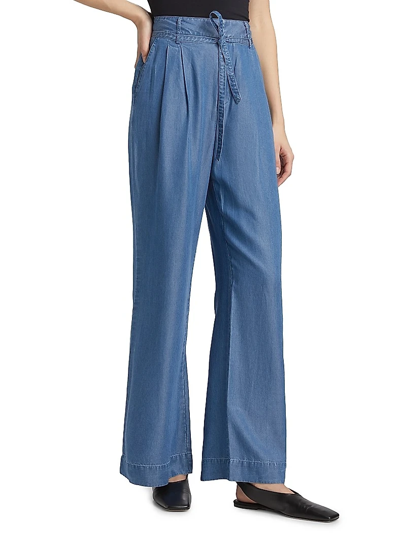 Felicity Pleated Tie Pants