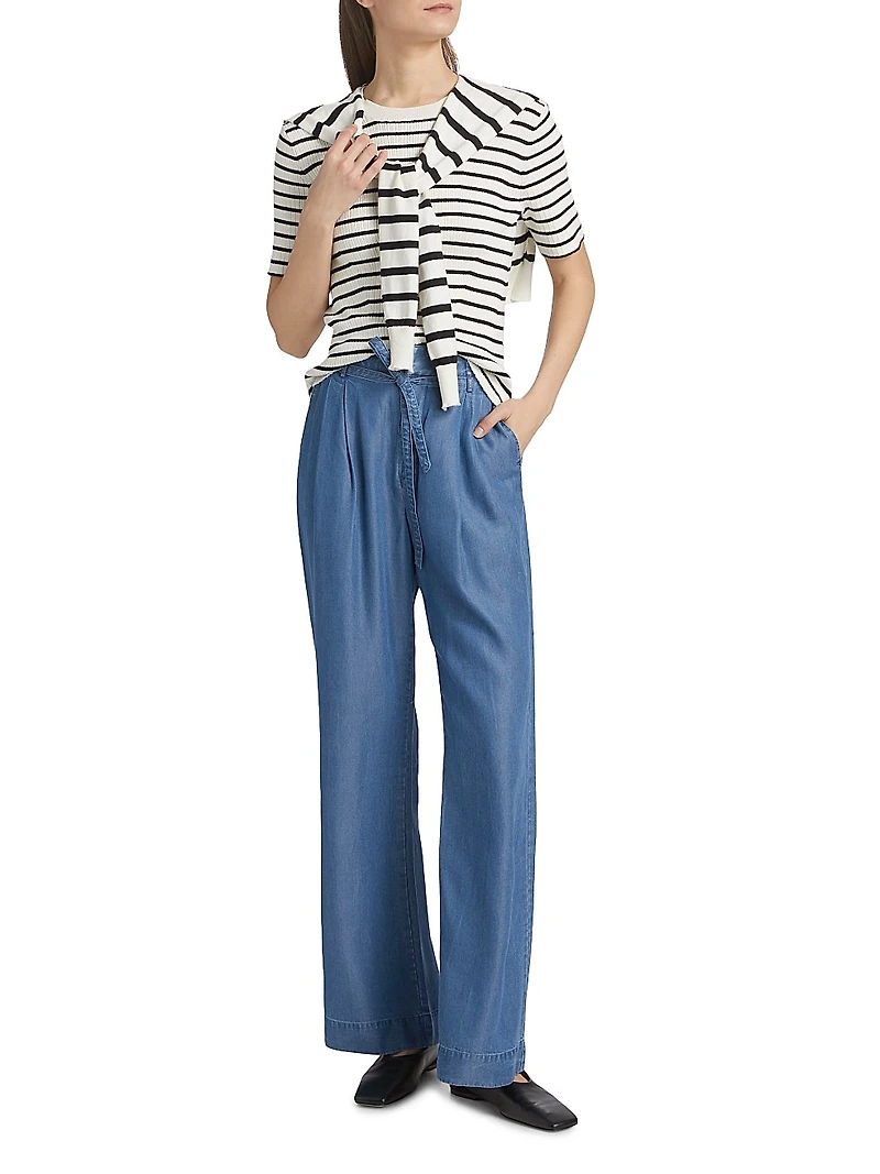 Felicity Pleated Tie Pants
