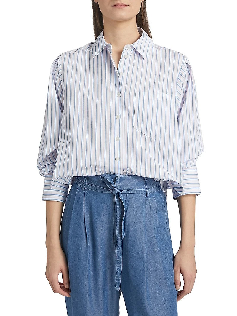 Estrella Striped Cotton Shirt