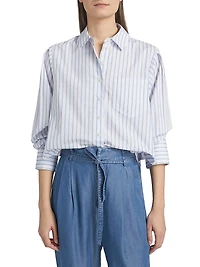 Estrella Striped Cotton Shirt