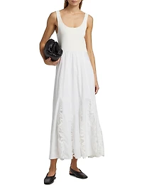 Maeleyse Mixed Media Lace Dress