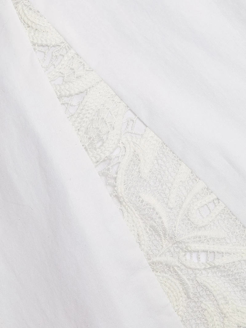 Maeleyse Mixed Media Lace Dress