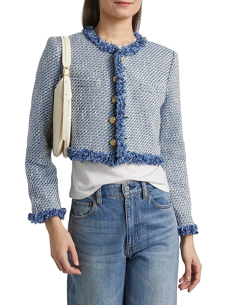 Asuka Cropped Fringe Jacket