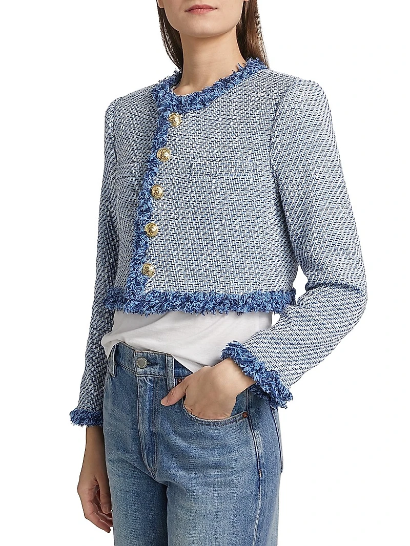 Asuka Cropped Fringe Jacket