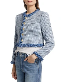 Asuka Cropped Fringe Jacket