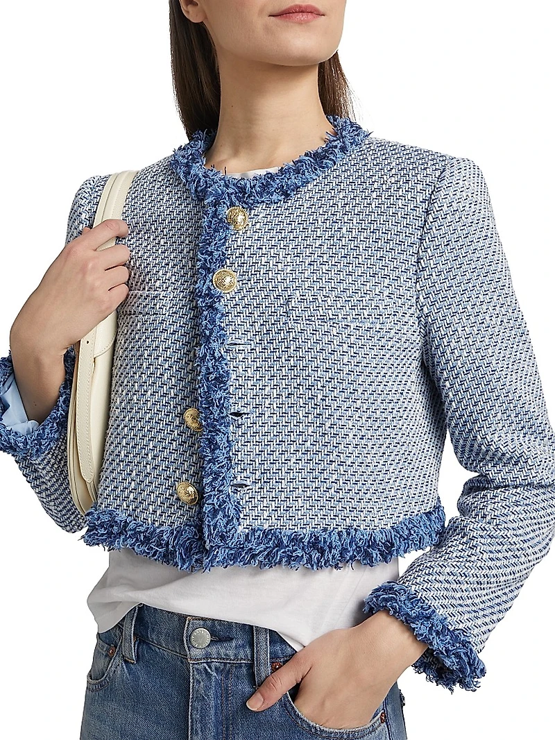 Asuka Cropped Fringe Jacket