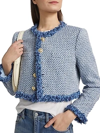 Asuka Cropped Fringe Jacket