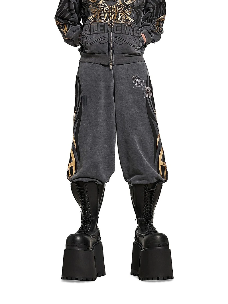 Tacky Gold Baggy Sweatpants