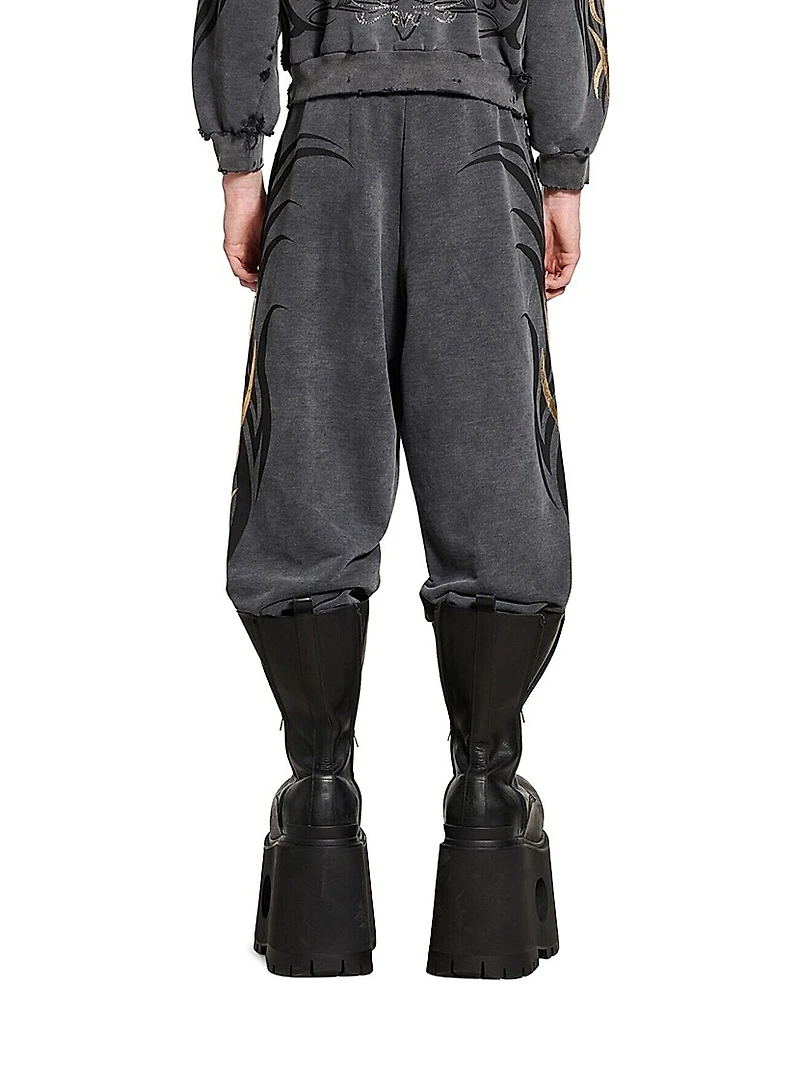 Tacky Gold Baggy Sweatpants