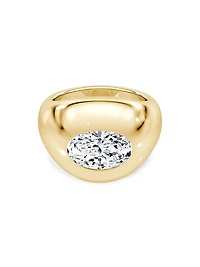 Petra 14K Yellow Gold & TCW Lab-Grown Diamond Ring