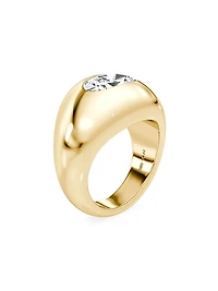Petra 14K Yellow Gold & TCW Lab-Grown Diamond Ring