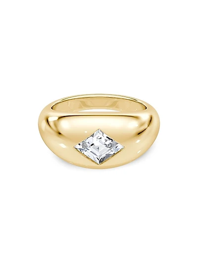 Petra 14K Yellow Gold & TCW Lab-Grown Diamond Ring