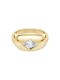 Petra 14K Yellow Gold & TCW Lab-Grown Diamond Ring