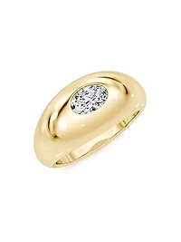 Petra 14K Yellow Gold & 0.50 TCW Lab-Grown Diamond Ring