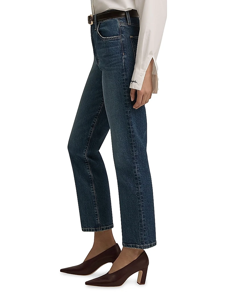 The Valentina High-Rise Straight-Leg Jeans