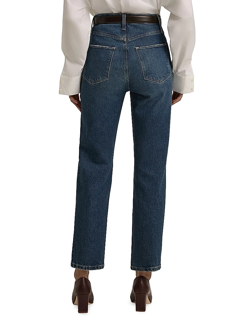 The Valentina High-Rise Straight-Leg Jeans