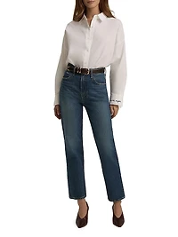 The Valentina High-Rise Straight-Leg Jeans