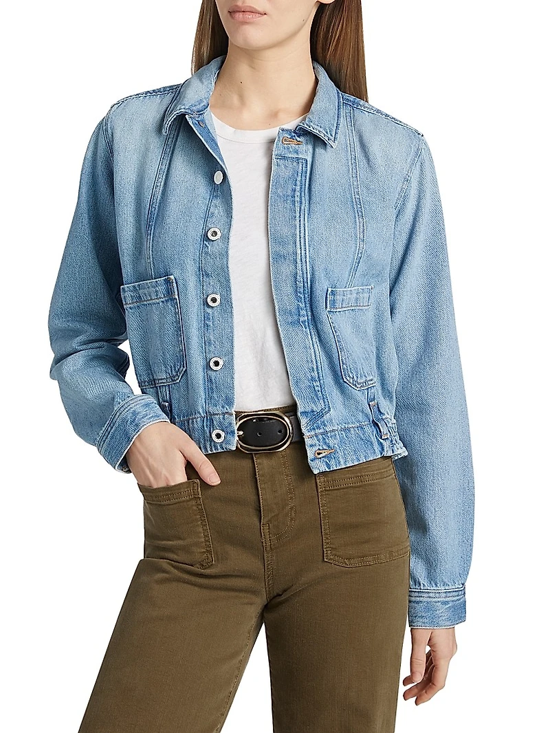 Juliet Cropped Denim Jacket