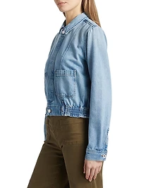 Juliet Cropped Denim Jacket