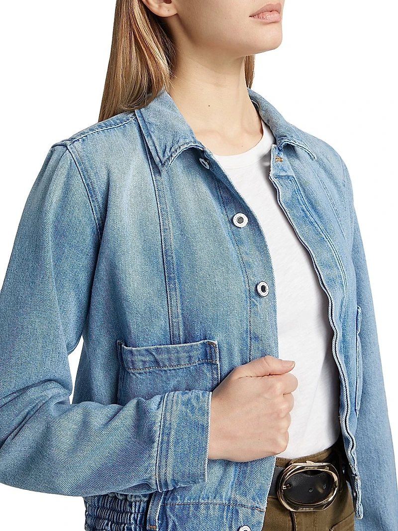 Juliet Cropped Denim Jacket