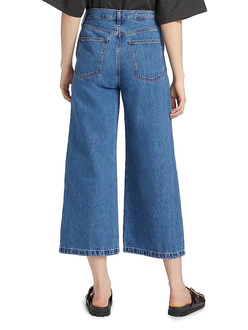 Masha Super High-Rise Wide-Leg Cropped Jeans