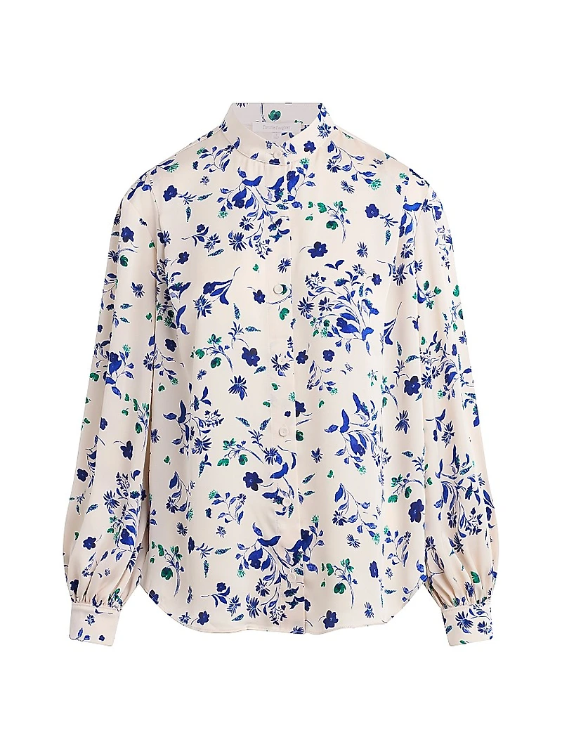 The Lauren Floral Button-Front Top